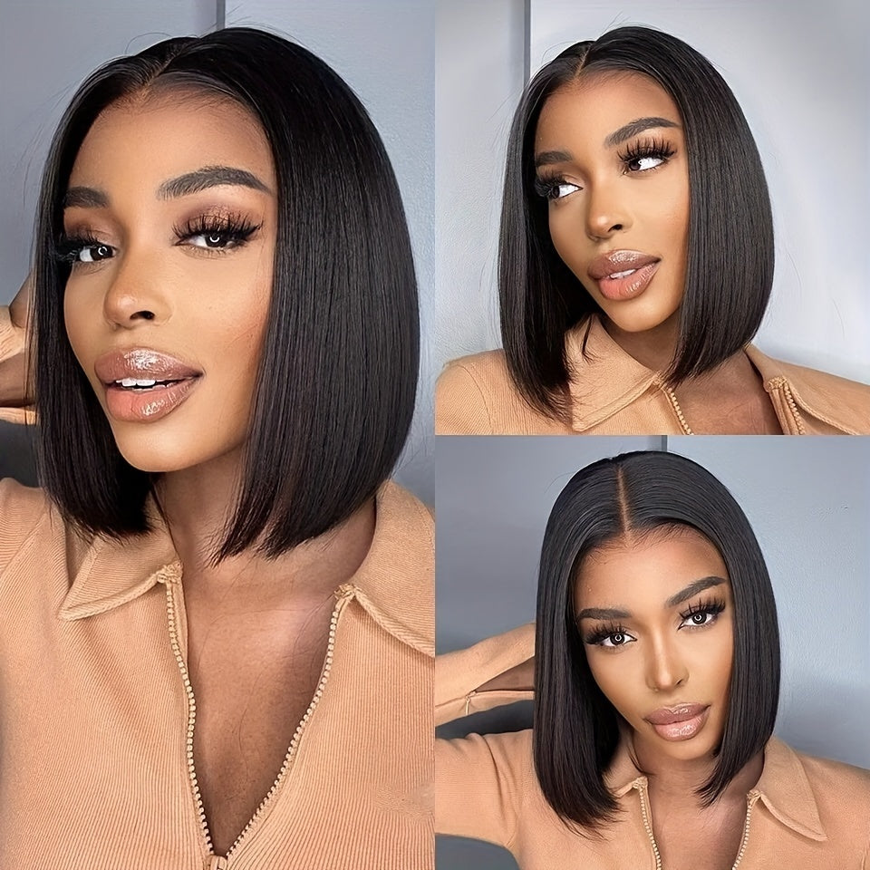 Wholesale 180% Density Bone Straight 13x4 Lace Frontal Bob Wig | IYRS Hair Factory