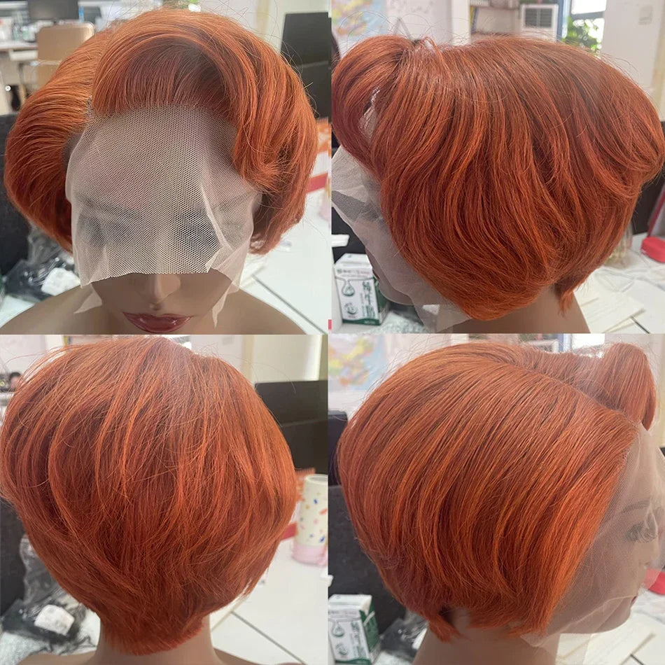 IYRS Hair | Chic Pixie Cut Short Bob Wig - 200% Density Brazilian Virgin Hair - Natural Hairline