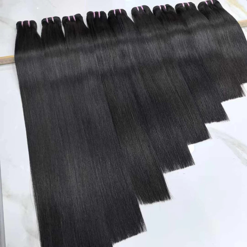 Wholesale SDD Bone Straight Raw Virgin Hair Bundles | 100% Cuticle Aligned Factory Direct Weft
