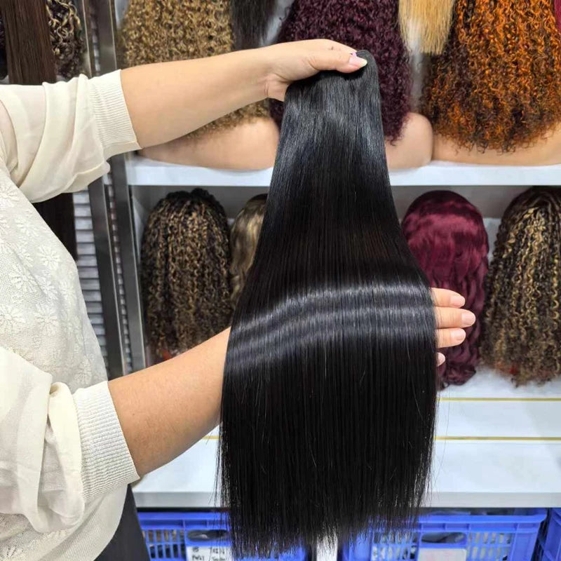 Wholesale 99J Burgundy SDD Straight Hair Bundles | 100% Raw Virgin Hair Factory Direct