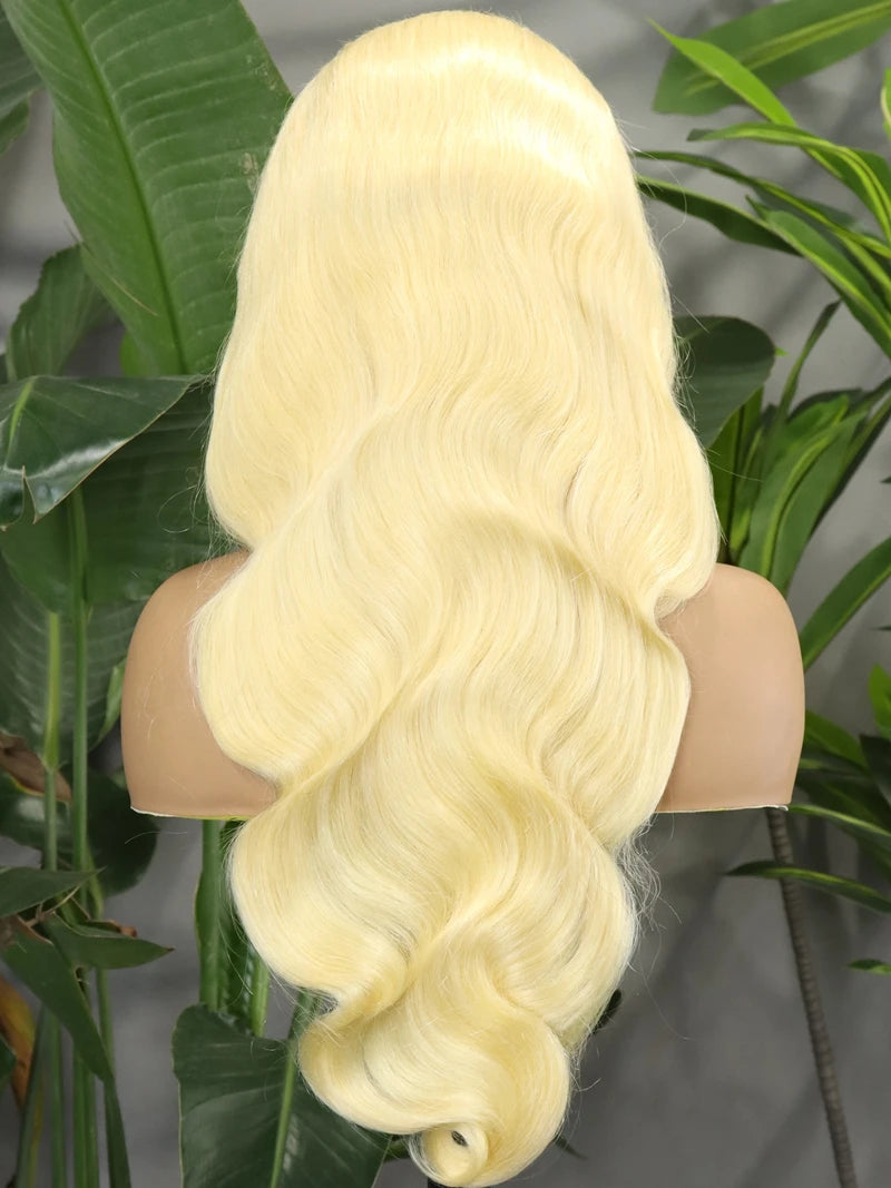 30 Inch 613 Blonde 13x4 Lace Front Wig 220% Density | Pre-plucked Transparent Lace Human Hair