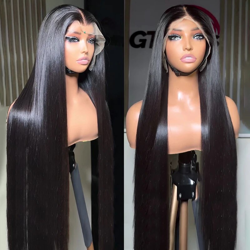 13x4 Lace Frontal Wig Human Hair - HD Transparent Lace, Pre-Plucked with Baby Hair