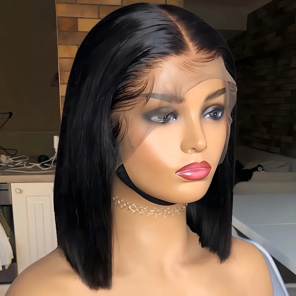 Wholesale 180% Density Bone Straight 13x4 Lace Frontal Bob Wig | IYRS Hair Factory